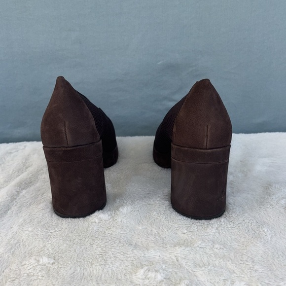 NWOT Eileen Fisher Signy Stretch Knit Block Heel Chocolate Brown Size 8.5M - Picture 4 of 8